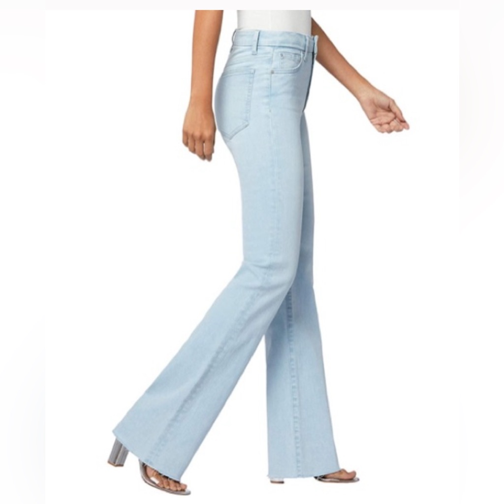 Nwt! Joeâs Hi Honey High Waist Raw Hem Blue Bootcut Jeans Size 29
